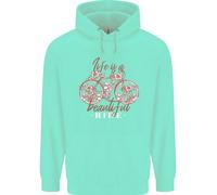Life Is Un Bellissimo Ride Ciclismo Bicicletta Bambini Felpa con Cappuccio