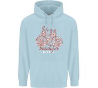 Life Is Un Bellissimo Ride Ciclismo Bicicletta Bambini Felpa con Cappuccio