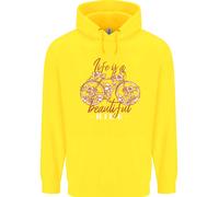 Life Is Un Bellissimo Ride Ciclismo Bicicletta Bambini Felpa con Cappuccio