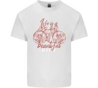 Life Is Un Bellissimo Ride Ciclismo Bicicletta Uomo Cotone T-Shirt
