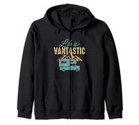 Life Is Vantastic RV Camping Hiking Camper Adventure Nature Felpa con Cappuccio