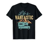 Life Is Vantastic RV Camping Hiking Camper Adventure Nature Maglietta