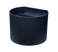 APPLIQUE a LED Rotondo,IP54,220Vac,7W, LUCE 3000K, 600LM, RA80, 135x115mm,GRIGIO