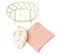 Life Like 1/12 Dollhouses Culla Letto Culle In Miniatura Letto Per L'esposizione Scene Decorazione Della Stanza Dei Bambini Accessorio Per Mobili