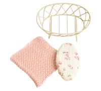 Life Like 1/12 Dollhouses - Lettino in miniatura per case delle bambole, culla per esposizione scena, decorazione per stanza dei bambini, accessorio per mobili