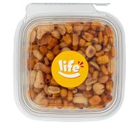 Life Mix Aperitivo, Arachidi, Mais Tostato, Nocciole, Anacardi e Mandorle Pelate 230 g in Pratica Vaschetta, Mix Salato, Ideale per Party
