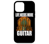 Life Needs More Guitar Stories Maglietta Chitarra Musica Custodia per iPhone 12 mini