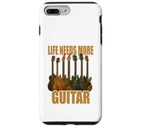 Life Needs More Guitar Stories Maglietta Chitarra Musica Custodia per iPhone 7 Plus/8 Plus