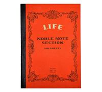 Life Noble Notes Notebook rilegati sui lati: 7 in. x 10 in. (Copertina arancione, pagine a griglia)