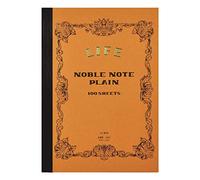 Life Noble Notes Notebook rilegati sui lati: 8 in. x 12 in. (Copertina marrone, pagine bianche)