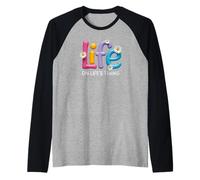 Life On Life's Terms Sober Recovery NA AA Gifts Tee Maglia con Maniche Raglan