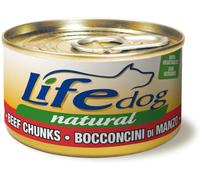 Life Pet Care Dog Natural Bocconcini Lattina Multipack 24x90G MANZO