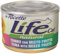 LIFE PET CARE Natural Cat Lattina Multipack 24x150G TONNO CON MISTO FRUTTA