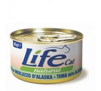 LIFE PET CARE Natural Cat Lattina Multipack 24x85G TONNO CON MERLUZZO D'ALASKA