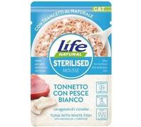 Life petcare Life Cat Funzionale Sterilizzato con Tonnetto e Pesce Bianco Busta 70gr