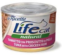 Life petcare Life Cat le Ricette Tonno con Prosciutto e Carote Lattina 150gr