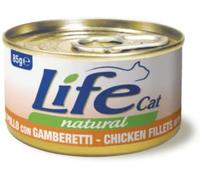 Life petcare Life Cat Natural Pollo con Gamberetti Lattina 85gr