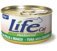 Life Cat Natural Lattine 85 gr: Tonno, Pollo con Manzo