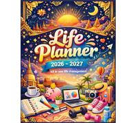 Life Planner 2026-2027: All-in-One Yearly & Monthly Organizer, Thai-Inspired Design, Goal Setting, Budget & Habit Tracker, 8.5 x 11 Large Planner
