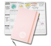 Life Planner, Agenda Motivazionale Made in Italy, Agenda 12 Mesi, da Gennaio a Dicembre 2026, Planner Settimanale e Mensile, Spazi Dedicati a Pensieri e Riflessioni (Pastel Pink, Piccola)