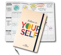 Life Planner, Agenda Motivazionale Made in Italy, Agenda 12 Mesi, da Gennaio a Dicembre 2026, Planner Settimanale e Mensile, Spazi Dedicati a Pensieri e Riflessioni (Believe In Yourself, Piccola)
