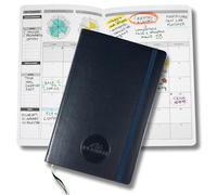 Life Planner, Agenda Motivazionale Made in Italy, Agenda 12 Mesi, da Gennaio a Dicembre 2026, Planner Settimanale e Mensile, Spazi Dedicati a Pensieri e Riflessioni (Blu, Piccola)