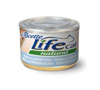 Life Cat 102341 Lattina Le Ricette con Tonno e Pesce Bianco, 150 Grammi