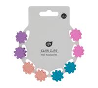 Life Set di 8 mollette per capelli a forma di fiore, 4 colori