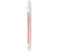 LIFE SMILE Penna a sfera cancellabile sottile, punta da 0,38 mm, stile bussante, trasparente (arancione)