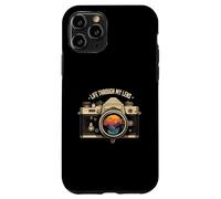 Life Through My Lens Camera Photographer Nature Sunset Art Custodia per iPhone 11 Pro