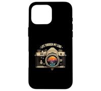 Life Through My Lens Camera Photographer Nature Sunset Art Custodia per iPhone 16 Pro Max