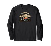 Life Through My Lens Camera Photographer Nature Sunset Art Maglia a Manica
