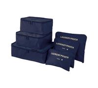 Life Travel Organizer da valigia, navy blue 6 pezzi
