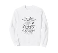 Life Without Coffee Is Scary Citazione Caffeina Addict Humor Felpa