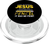 Life Without Jesus Finny Christian Religious Faith PopSockets PopGrip per MagSafe