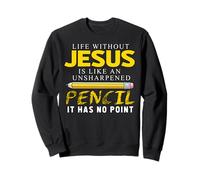 Life Without Jesus Funny Christian Religious Faith Felpa