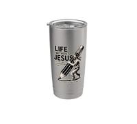 Life Without Jesus Is Like An Unsharpened Pencil Bicchiere termico in acciaio inox doppia parete