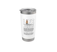 Life Without Jesus Is Like An Unsharpened Pencil Bicchiere termico in acciaio inox doppia parete