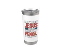 Life Without Jesus Is Like An Unsharpened Pencil Bicchiere termico in acciaio inox doppia parete