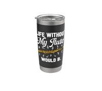 Life Without My Flauto would B Flautist Marching Band Flautist Flautist Bicchiere termico in acciaio inox doppia parete