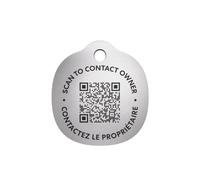 Life360 Targhetta per cani e gatti, targhetta identificativa intelligente con codice QR. Accesso alla rete globale di ricerca di animali domestici più grande al mondo. Promemoria di assistenza