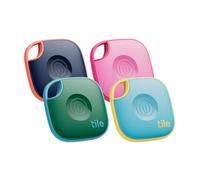 Life360 Tile - Localizzatore, cerca oggetti e tracker Bluetooth per chiavi, borse e altro. Trova telefono. Compatibile con iOS e Android. Pacchetto da 4 (colores)