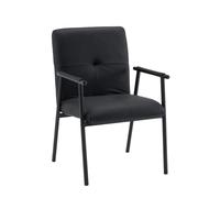 Lifea Flex similpelle - Sedia imbottita Nero