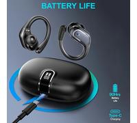 LIFEBEE Auricolari Wireless Premium Sport Corsa - Bassi, Ganci, LED Noise Cancel