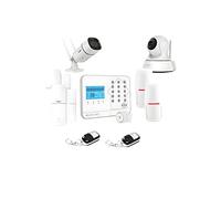 Lifebox - Kit di allarme per la casa connessa senza fili WiFi Box Internet e GSM Futura White Smart Life e 2 telecamere WiFi - KIT11