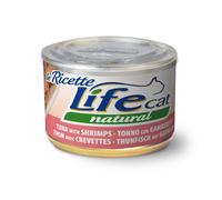 Li-Fe Le Ricette Cibo umido per gatti adulti – Tonno e Gamberetti – 150 g