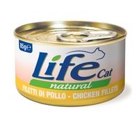 LifeCat Natural Adult umido gatto 6 x 85 g - Filetti di Pollo
