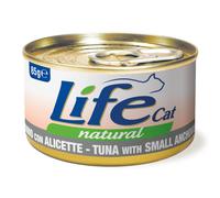 LifeCat Natural Adult umido gatto 6 x 85 g - Tonno con Alicette
