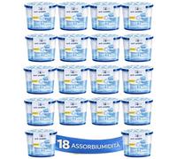 LifeChic Assorbitore di Umidità 500 ml - 18 pezzi - Anti Condensa e Anti Muffa - Perfetto per Casa, Armadio, Bagno, Garage - Senza Profumo - Alta Capacità di Assorbimento