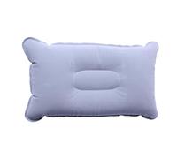 LifeChic Cuscino da Viaggio Gonfiabile 38x24cm Grigio - Comfort e Sostegno per Collo, Perfetto per Viaggi e Relax, Aereo, Auto, Treno e Ufficio, Facile da Gonfiare